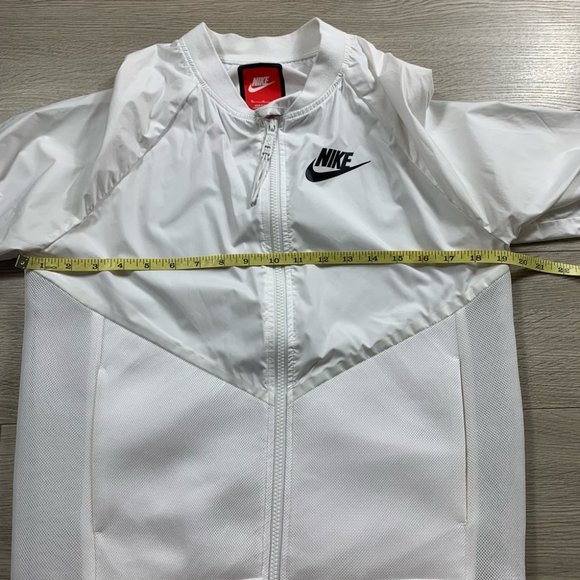Nike Tech Hypermesh Bomber Womens Sport Jacket White - Picture 11 of 12